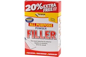 Everbuild All Purpose Powder Filler – Suitable for Interior and Exterior Use – Quick Drying – White – 1.8 kg (1.5kg + 300g Free)