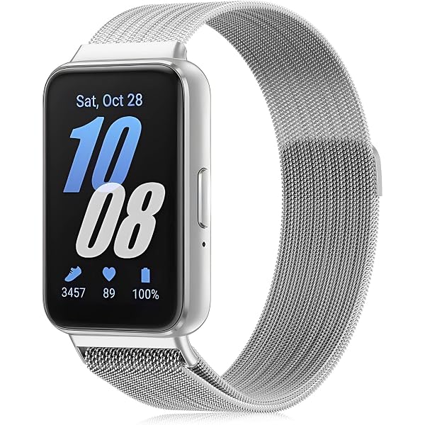 Edelstahl Mesh Armband Für Samsung Galaxy Fit 3 SM-R390 – Verstellbar, Atmungsaktiv