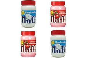 Durkee Marshmallow Fluff 4 Pack - 2 x Original Vanilla - 2 x Strawberry …