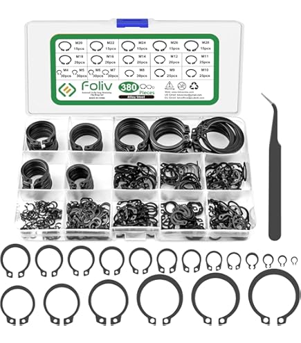 ZHYUAN Klappsplinte Set - 50 Stück Verzinkt, 4 Größen Für Anhänger & Landmaschinen