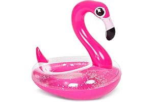 ‎JOYIN JOYIN Flamingo aufblasbarer Pool Schwimmer mit Glitters, rohre für schwimmend, spaß-Strand-floaties, Pool Spielzeug, Dekorationen für Kinder-Sommer-Party(95 x 82 x 94 cm)