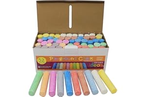 Bright Ideas Giant Colourful Playground Chalk, Assorted, 52 chalks, 10cm, BI8014