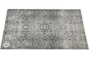 DRUM N BASE Vintage Persian Stage Rug - Grey - 130 x 90cm