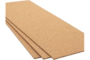 SPD UK High Density Cork Sheet - 915mm x 305mm - 4mm Thick - 3 Pack