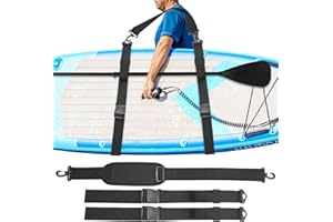 Omoojee Kayak Shoulder Strap, Surfboard Paddle Board Accessories, Hands-Free SUP Carrying Strap for Boards