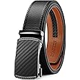 CHAOREN Belts for Men - Mens Belt Leather 1 3/8" for Jeans - Micro Adjustable Ratchet Belt Fit Everywhere