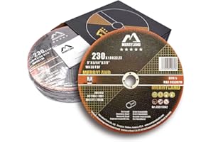 Merryland Dischi da Taglio 230 Ferro Metallo Acciaio INOX per Smerigliatrice Angolare, 230 X 1,9 mm Disco Flessibili 25 Pezzi, Esperto-line E121111942