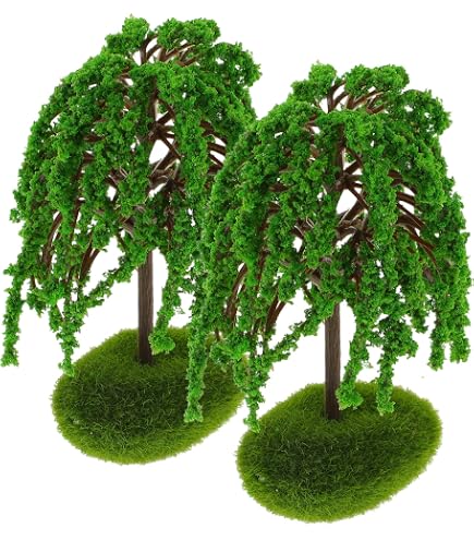 20 Stück Modell-Landschaftsbäume – Verschiedene Größen 3-8 Cm, Für Diorama, Eisenbahn & Modellbau
