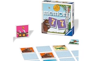 Ravensburger The Gruffalo Mini Memory Game - Matching Picture Snap Pairs Game For Kids Age 3 Years Up