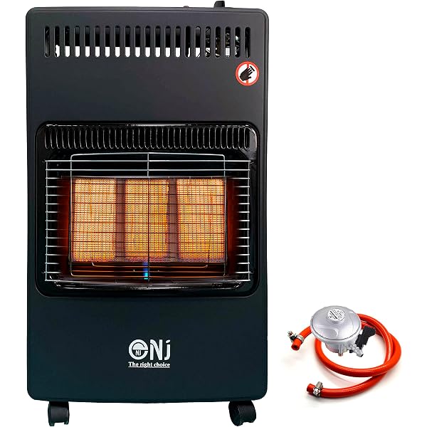 PROGEN New 4.2kw Calor Gas Heater Free Standing Butane Gas Heater Portable  Heater with with wheels comes with Free Hose and Regulator (Black) :  Amazon.co.uk: Garden
