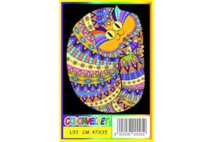 Colorvelvet - L093 - Disegno Gatto Raggomitolato, 47 x 35 cm