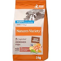 Nature's Variety Hundefutter Ohne Getreide – Mit Lachs Für Welpen Kleiner Rassen, 3 Kg