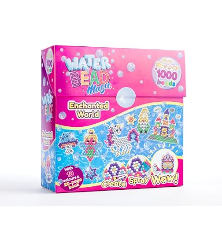 Vytung Juego De Perlas De Agua Con 4000 Cuentas, 28 Colores Y 389 Patrones Para Manualidades DIY