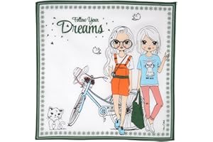 Merrysquare - 6 Niño Pañuelos - 100% Algodón - 30 Centimetros