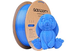 Aceaddity PETG Filament 1.75mm, Filament pour Imprimante 3D, Précision Dimensionnelle +/- 0.02mm, 1kg(2.2lbs) Filament d'impression 3D (1kg Bleu)