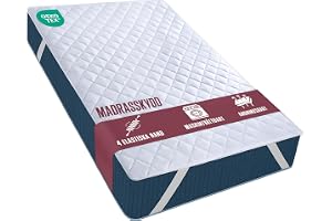 Madrassoverdrag Quiltat 160x200 cm Madrasskydd Madrassbadd Topper