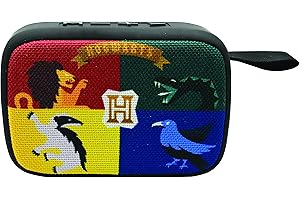 Lexibook Warner Harry Potter - Altavoz portátil Bluetooth, inalámbrico, USB, tarjeta TF, batería recargable,negro/gris , BT018HP
