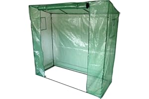 Gartenpirat Foliengewächshaus Gewächshaus für Tomaten mit Gitternetzfolie grün 200x77x200cm (LxBxH)