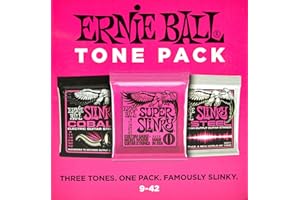 Ernie Ball Jeu de cordes Super Slinky, son électrique, calibre 9-42