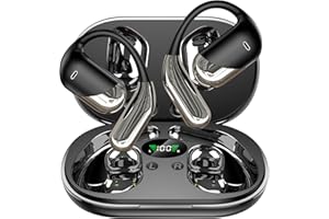 GIDOSHA AI Translation Earbuds Real Time, 3-in-1 Translator Earbuds 144 Languages & Accents, Audifonos Traductores Inglés Español,Open Ear Wireless Headphones with Charging Case fit iOS & Android Black