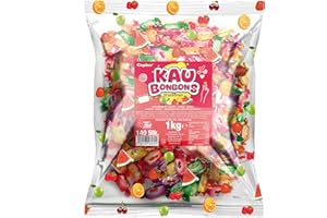 ‎TISE SÜSSWAREN Tise Süsswaren Soft Kaubonbons Fruchtmix (1Kg) Wassermelone Kirsche Apfel Orange Himbeere Erdbeere Zitrone