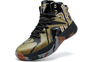 ASHION Herren Basketballschuhe leichte atmungsaktive High Top Turnschuhe Herren Laufen Anti-Rutsch-Sport sportliche Trainer