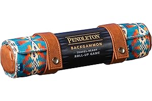 Pendleton Backgammon: Travel-ready Roll-up Game: Travel-ready Roll-up Game (Camping Games, Gift for Outdoor Enthusiasts)