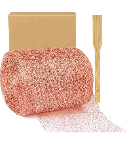 EFUTURETIME Filet métallique en acier inoxydable, 12,5 x 24 m, Clôture d' escargots en inox, lit surélevé de protection contre les escargots pour plantes protectrices de jardin EFUTURETIME Filet métallique en acier inoxydable, 12,5 x 24 m, Clôture d' escargots en inox, lit surélevé de protection contre les escargots pour plantes protectrices de jardin