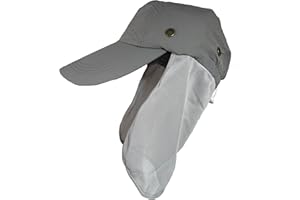 YUSONS Gorra Nuca para Hombre y Mujer, Gorras y Sombreros Protección UV, Gorras de béisbol con Cubierta de Cuello Plegable y Secado Rápido, Talla única 57cm