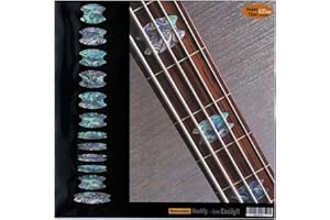 Inlaystickers Marcadores de trastes para bajo - Bloques de corona ovalados - Mezcla de abulón FB-298OC-MX