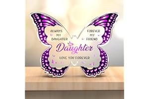 Joyvado Gifts for Daughter - Butterfly-Shaped Acrylic Decorations - Daughter Birthday Gifts from Mum and Dad, Presents to My Daughter on Her Birthday Christmas, Best Gift Ideas