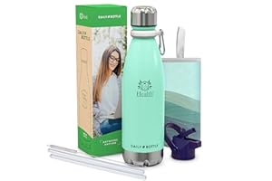 LG Luxury & Grace Borraccia Termica in Acciaio Inox 500 ml. Botiglia Termo senza BPA per Bevande Calde e Fredde. Sottovuoto a Doppia Parete e Senza Perdite. Borsa Portabile in Neoprene + Moschettone.