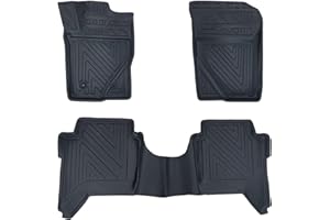‎FUSSMATTENPROFI.COM fussmattenprofi.com Fußmatten für Ford Ranger 2023-2025 – Maßgeschneiderte Allwetter Gummimatten mit Carbonfaser-Optik, Hochrand TPE Autofussmatten, Wasserdicht & Geruchslos