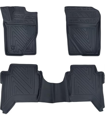 LFOTPP Lot De Tapis De Sol En TPE Pour Ford Ranger T9 Raptor Wildtrak XLT 2023 2024 2025, Numérisation 3D, Toutes Saisons, Antidérapant, Sans Odeur, Anti-salissure, Ranger T9, Accessoires D'origine