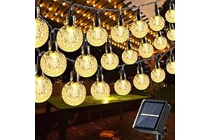 Moxled Guirlande Lumineuses Solaires Exterieur, 17M 100 LED Guirlande Lumineuse Solaire Étanche, 8 Modes Guirlande Solaire Exterieur pour Jardin, Terrasse, Fêtes (Blanc Chaud)