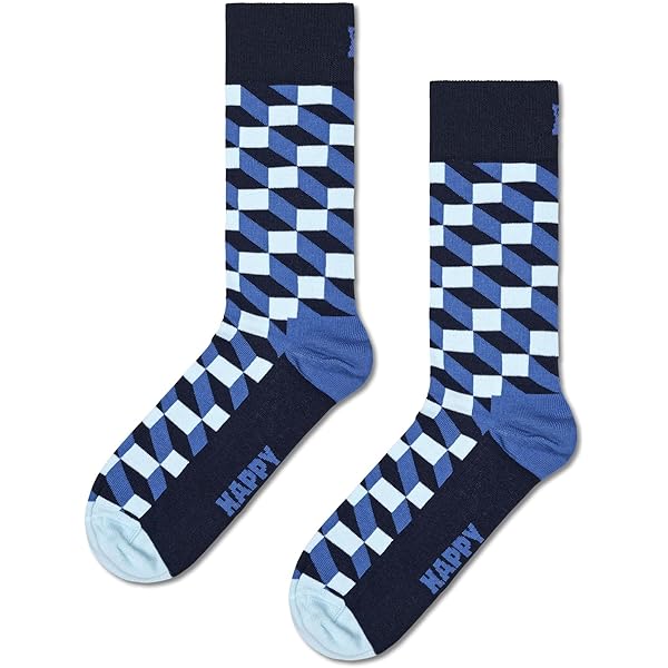 Happy Socks Cherry, Kleurrijke en Leuke, Sokken voor kinderen, Blauw (2-3Y