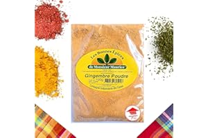 MABBY GINGEMBRE Poudre | Epices Artisanales Unique de Guadeloupe | Saveurs Exotiques pour Cuisine Authentique | Épices du monde - Guadeloupe | Qualité Supérieure