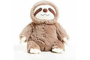 Edubini Gewichtskuscheltier für Kinder [EXTRA SCHWER] - Faultier Kuscheltier als Einschlafhilfe bei Reizüberflutung (inkl. 800g WÄRMEKISSEN) - Plüschtier, Wärmetier, Weighted Stuffed Animal