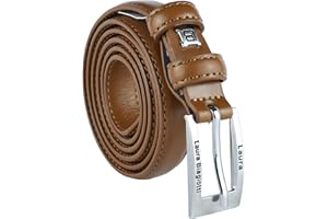 LAURA BIAGIOTTI Biagiotti Cinturón de Mujer Fino de Piel Auténtica, Ajustable con Caja