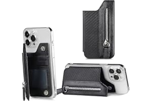 AIXIMA Tarjetero Movil, Funda para Tarjetas de teléfono móvil, Tarjetero Adhesivo Multifuncional para Cartera de Teléfono,Hombre y Mujer Cuero PU Tarjetero para Pegar para la Teléfono Móvil