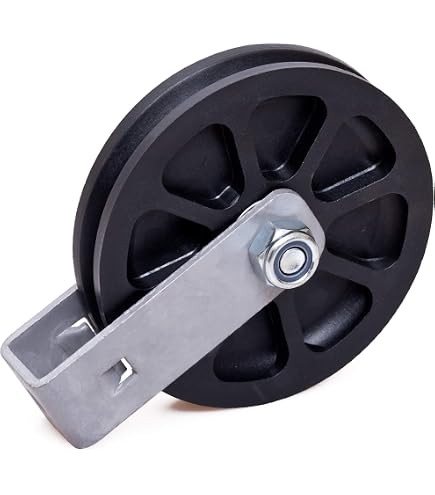 Kabelrolle, 90 mm einzelne Riemenscheibe Block Gym Pulley System mit 360 Grad Drehung U-Halterung für Fitnessgeräte, Heimwerker-Projekte, Wäscheleine (1 Stück