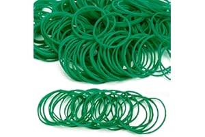 XINSHENG 200 Stücke Gummibänder Grün Gummis 38mm Gummiringe Naturkautschuk Elastische Robuste gummiband Haushaltsgummi für Haare, Stifte, Katapulte, Rechnungen, Bankpapier, Bürobedarf