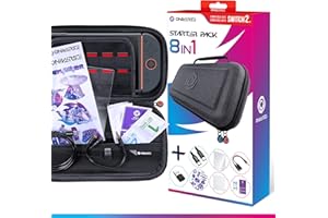 Oniverse Etui Switch 2 Zestaw startowy 8 w 1 – Pokrowiec transportowy, Ochrona ekranu kompatybilna z Nintendo Switch 2, Kabel USB-C i adapter, Rozdzielacz audio, Zestaw czyszczący