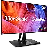 Viewsonic ColorPro VP2768A 68,6 cm (27 Zoll) Fotografen Monitor mit Kalibrierfunktion (WQHD, IPS mit Delta E<2, 100% sRGB, HD