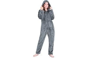 CityComfort Jednoczęściowe dla kobiet miękka wygodna piżama polarowa bielizna nocna dla kobiet puszysty polar onesie odzież wypoczynkowa rozmiary S-XL