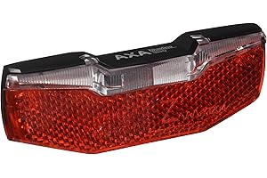 Axa Rücklicht Blueline Luz Trasera Blue Line para Dinamo portabulto 80 mm, Unisex Adulto, Rojo, Talla única