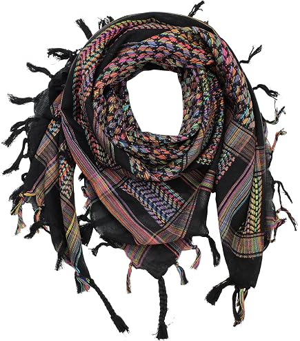 Freak Scene Kefiah - Colorato-batik-tiedye 03 - Rainbow Spiral 100x100 Cm Shemagh Sciarpa Arafat Foulard Kefiah Palestinese 100 Cotone 56883364