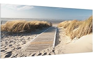Bilderwelten Spritzschutz Glas - Ostsee Strand 40 x 80cm für Herd Spüle Arbeitsplatte