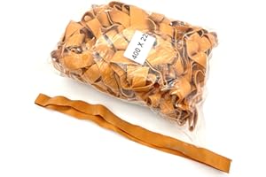 Progom - Elastiques - 400(Ø255) mm x 22mm - orange - sac de 1kg