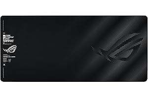ASUS ROG Sheath II XXL Tappetino per Mouse da Gaming, Tessuto con Sistema di Raffreddamento, Bordi Resistenti con Cuciture più Sottili, Base in Gomma Antiscivolamento, 400 x 900 x 3mm, Nero